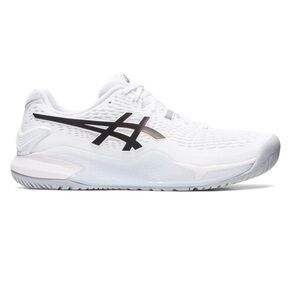 ASICS Men’s Gel-Resolution 9 White and Black Tennis Shoes size 9